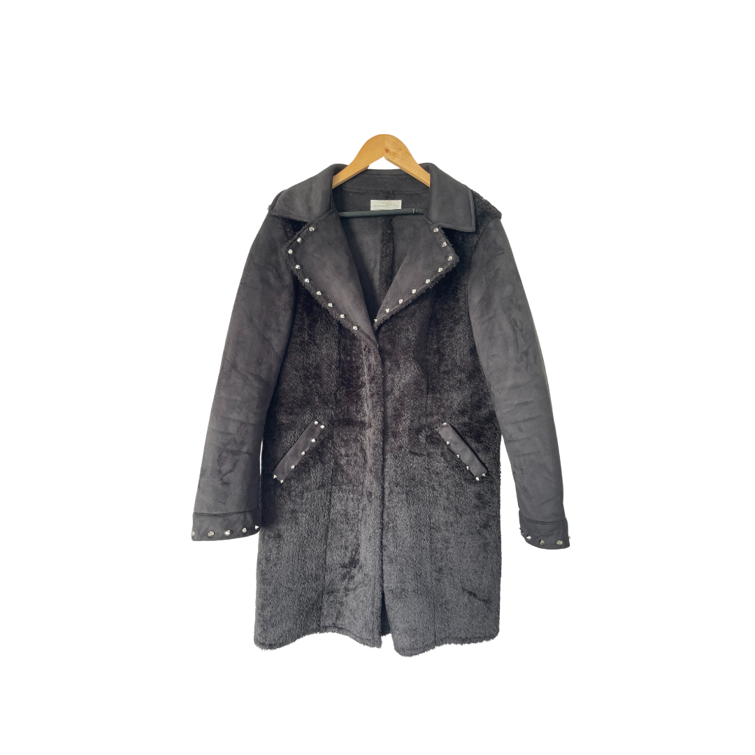 MIDNIGHT STUDDED COAT – Disco Bunny