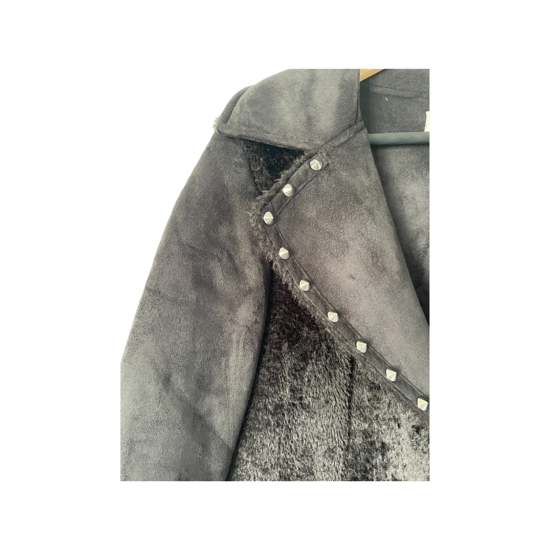 MIDNIGHT STUDDED COAT